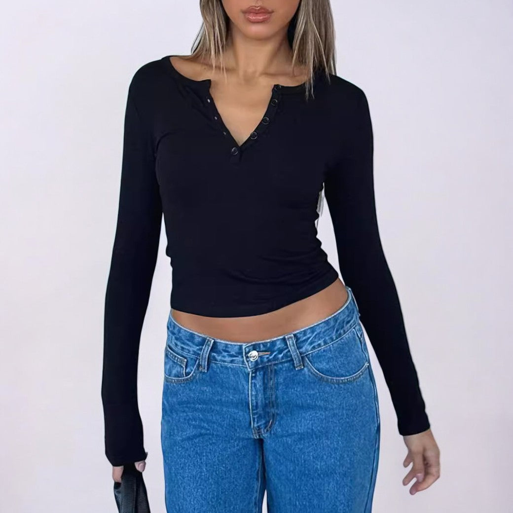 Stilla | Elegantes Shirt Mit Langen Ärmeln und Knopfverschluss