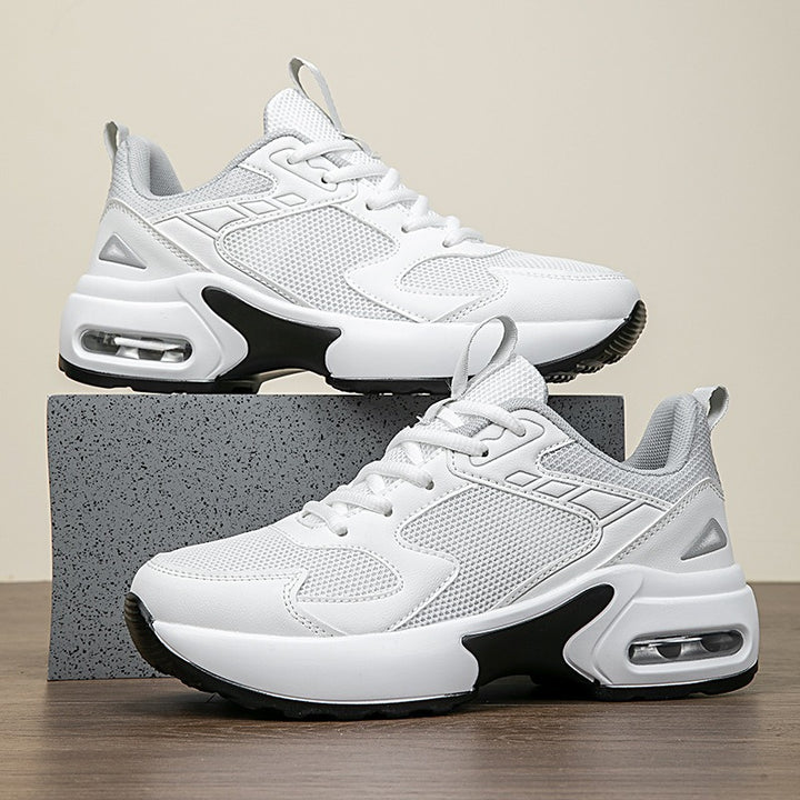Herre-luftpolstrede sport sneakers med åndbare mesh-paneler Stilla