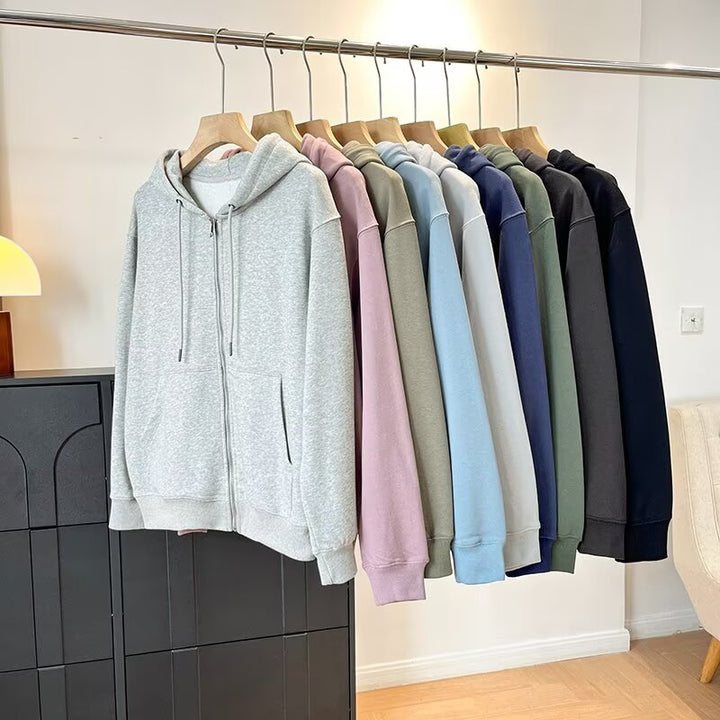 Kvinders sporty zip hoodie med praktiske kængurulommer Stilla