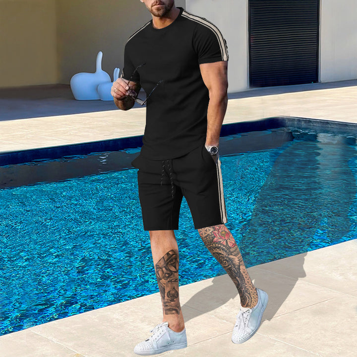 Herrer Sports T-Shirt og Shorts Sæt Stilla