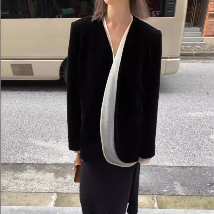 Dame elegant wrap frakke lavet af materialer af høj kvalitet Stilla