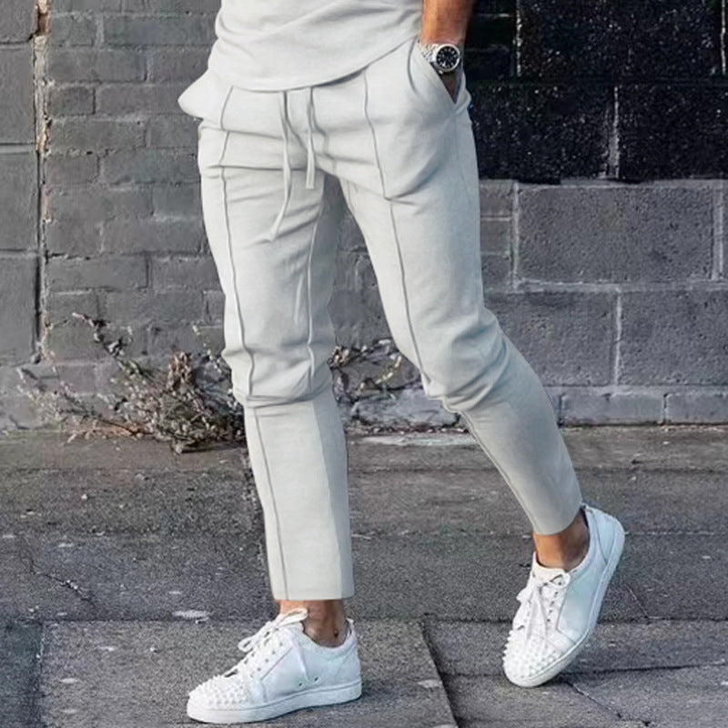 Herre fritids-joggingbukser med elastisk talje og stilfuldt design Stilla