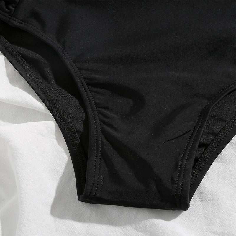 Dame bikini-bukser med høj skæring og raffineret flæse-design Stilla