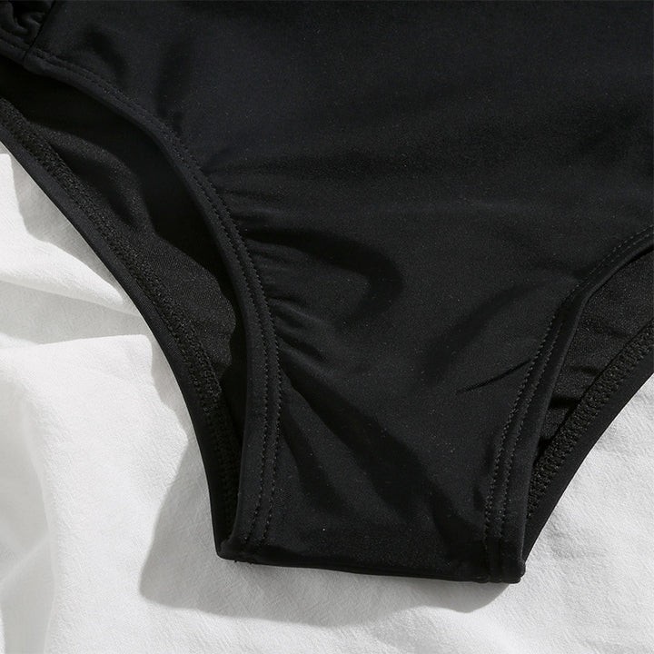 Dame bikini-bukser med høj skæring og raffineret flæse-design Stilla