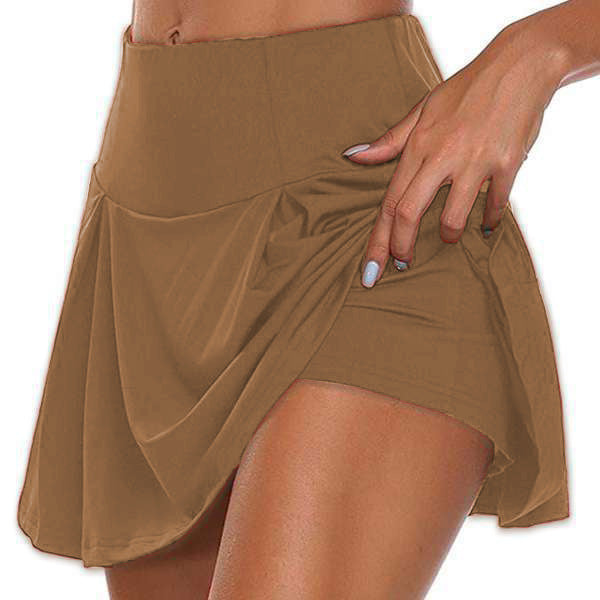 Dame Sporty Wrap Skirt med indre shorts og elastisk talje Stilla