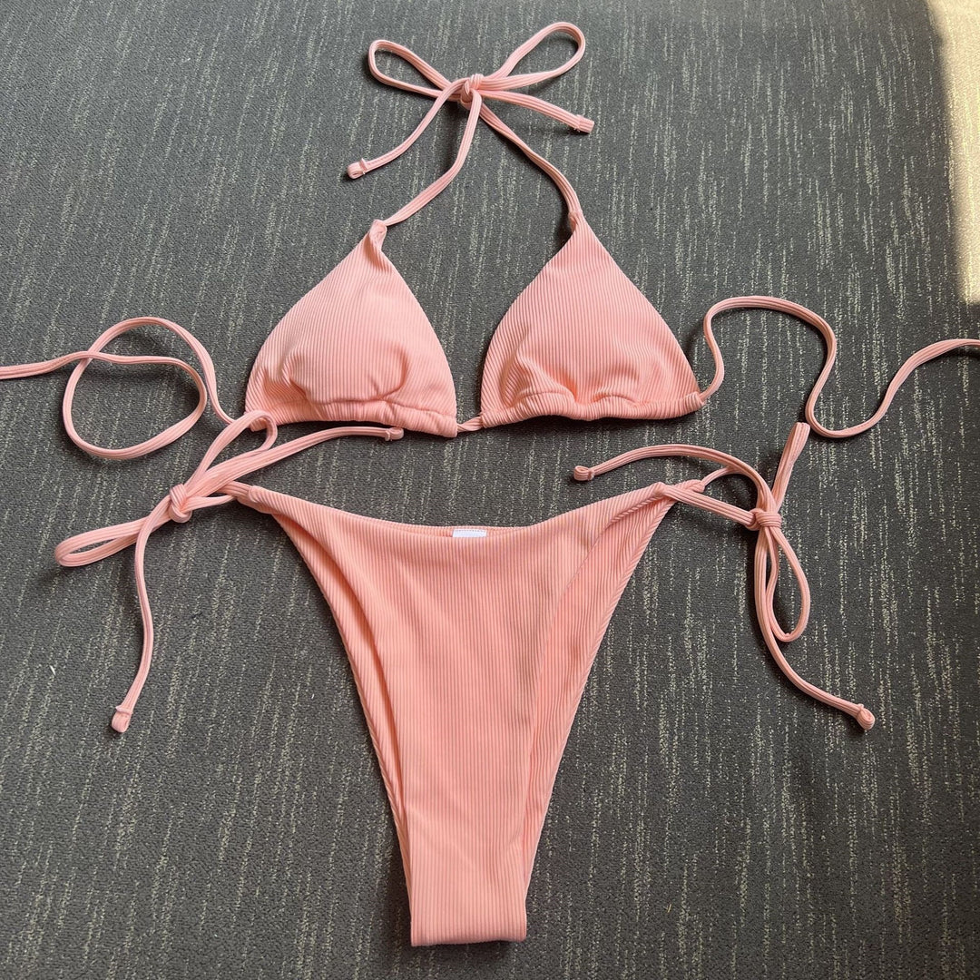 Dame trekant-bikini med sideløkke og justerbare stropper Skovae