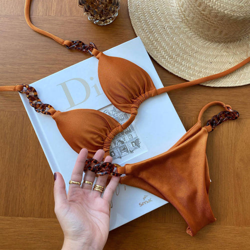 Dame Bikiniserie med dekoreret strop Stilla