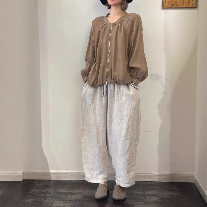 Damer Relaxed Fit Let Zip Jakke Stilla