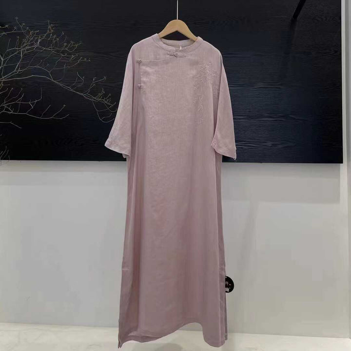 Dame Elegant Langærmet Maxikjole Stilla