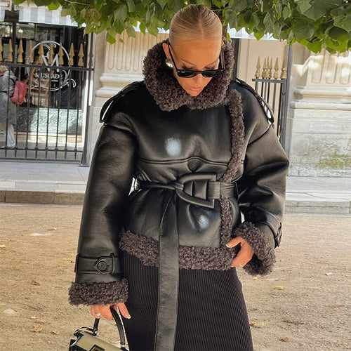 Dame Mode Vinterjakke med Faux Fur Krave Stilla