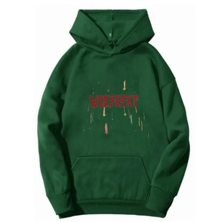 Kvinder hoodie med cool grafisk print Skovae