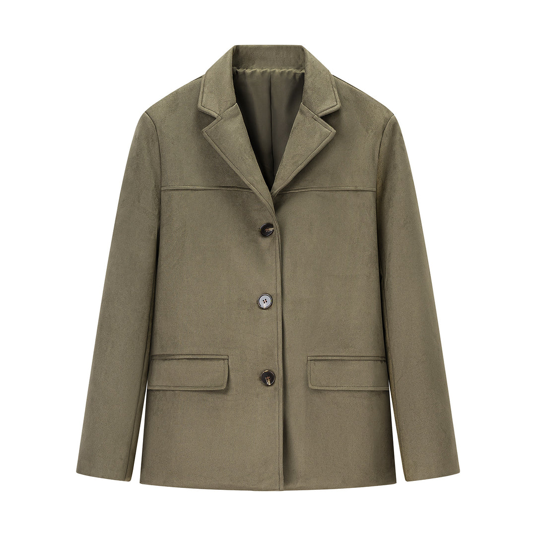 Dame elegant Suede-blazerjakke Stilla