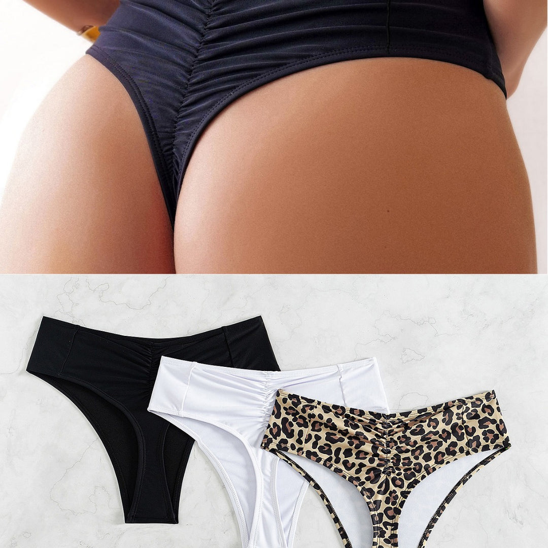Damer Højskåret Bikini med sidebindebånd Skovae