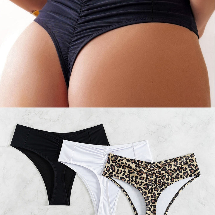 Damer Højskåret Bikini med sidebindebånd Skovae