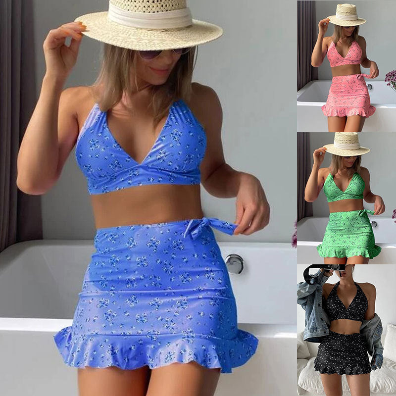 Dame bikini-sæt med elegant indpakningslook og legende nederdel afslutning Stilla