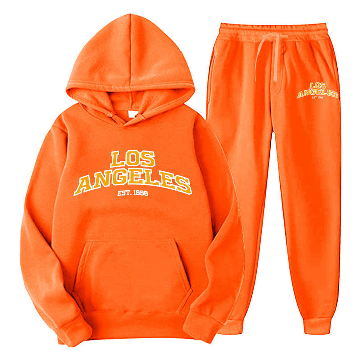 Kvindernes Sporty Hoodie og Joggingbukser Sæt Skovae