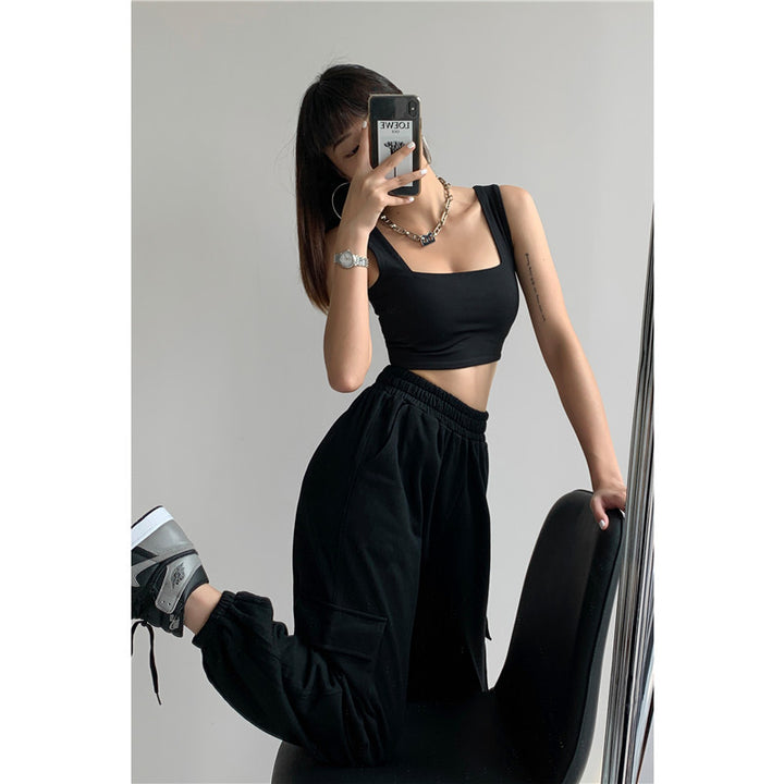 Femme Kvadrat-Udskæring Crop Top Stilla