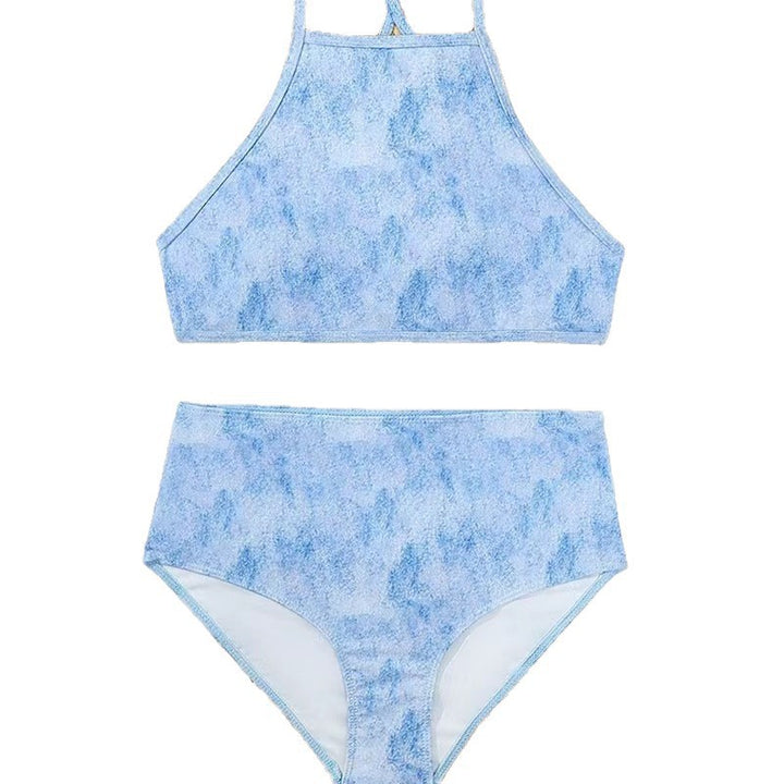 Dame bikini-sæt med kreative grafikdetails og justerbare stropper Stilla