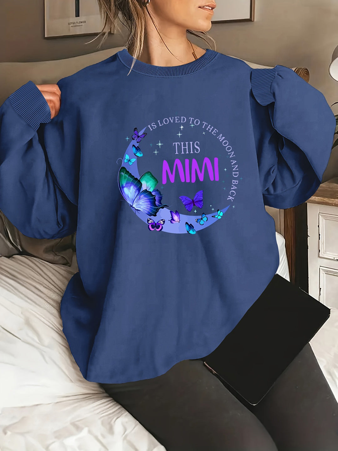 Kvinders Grafisk Sweatshirt Stilla
