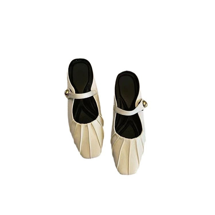 Dame elegante Mary Jane Ballerinas med præget detalje Stilla