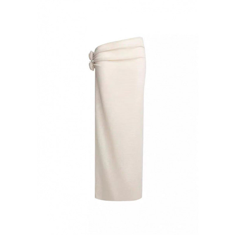 Dame Elegant Knyttet Midi-Nederdel Stilla