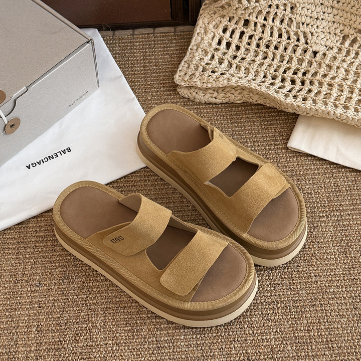 Femme justerbare velcro komfort-sandaler Stilla