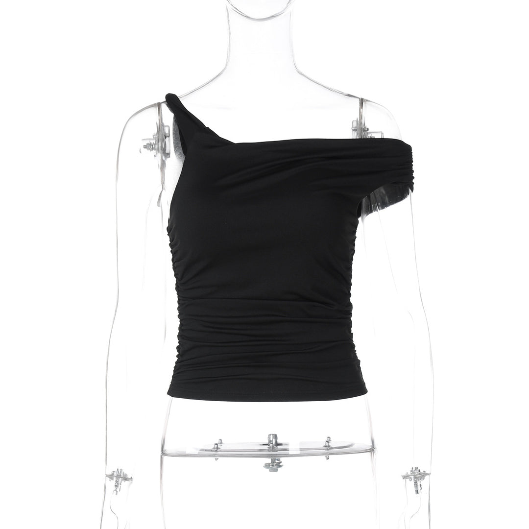 Dame Off-Shoulder Top med Rynkedetaljer Stilla