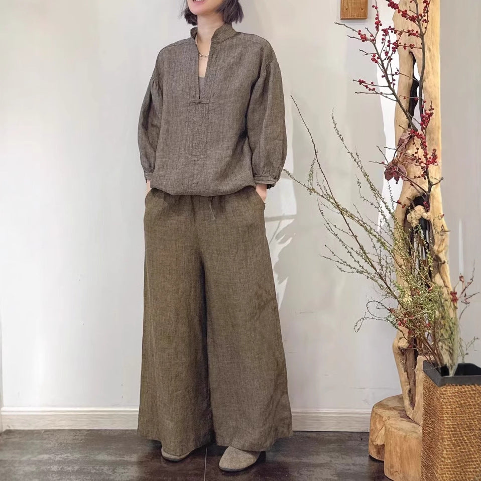 Dame Elegant Læderbluse Stilla
