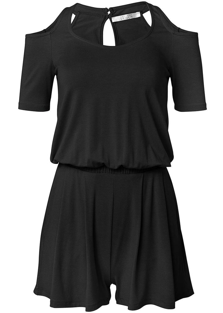 Dame Off-Shoulder Fritids Overall Stilla