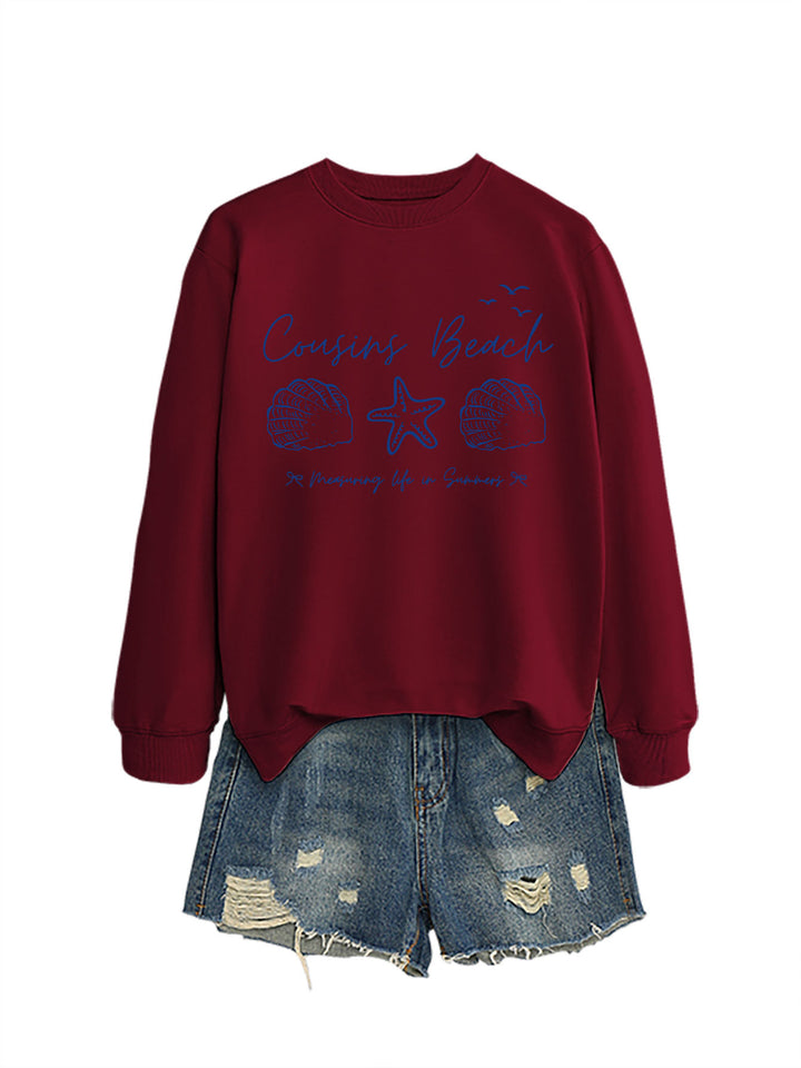 Kvinders sweatshirt med maritimt motiv og komfortabel pasform Stilla