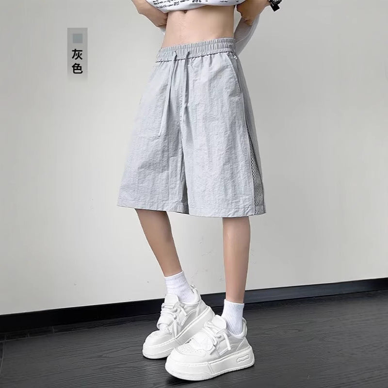 Herrer Sports Shorts med åndbare indsatser og elastisk hals Stilla