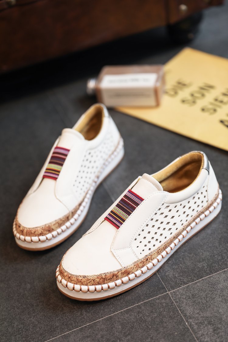 Dame Komfortable Slip-On Sneakers med åndbart overmateriale og fleksibel sål Stilla