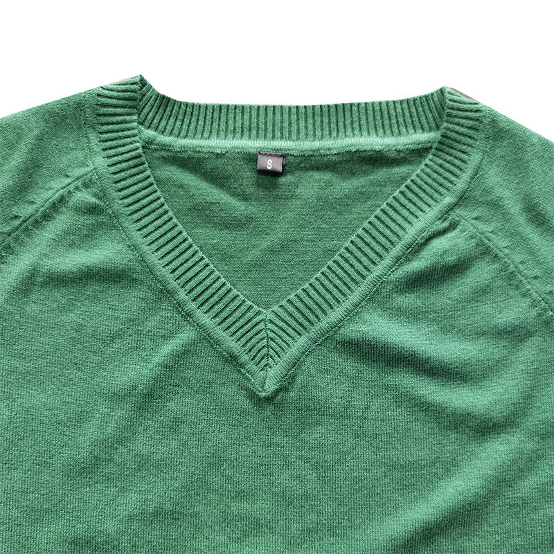 Herrer moderigtig V-hals pullover i høj kvalitet materiale Stilla