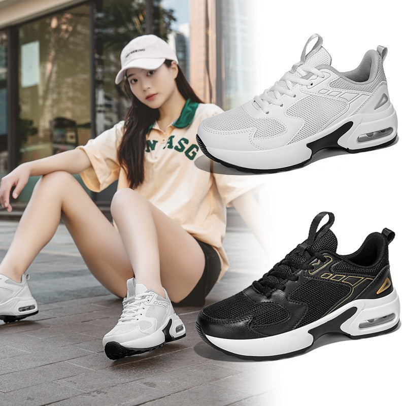 Herre-luftpolstrede sport sneakers med åndbare mesh-paneler Stilla