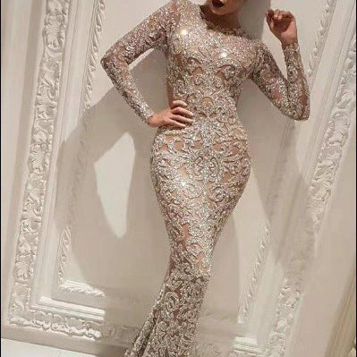 Stilla | Elegant Slim Fit Sexy Lang Aftenkjole