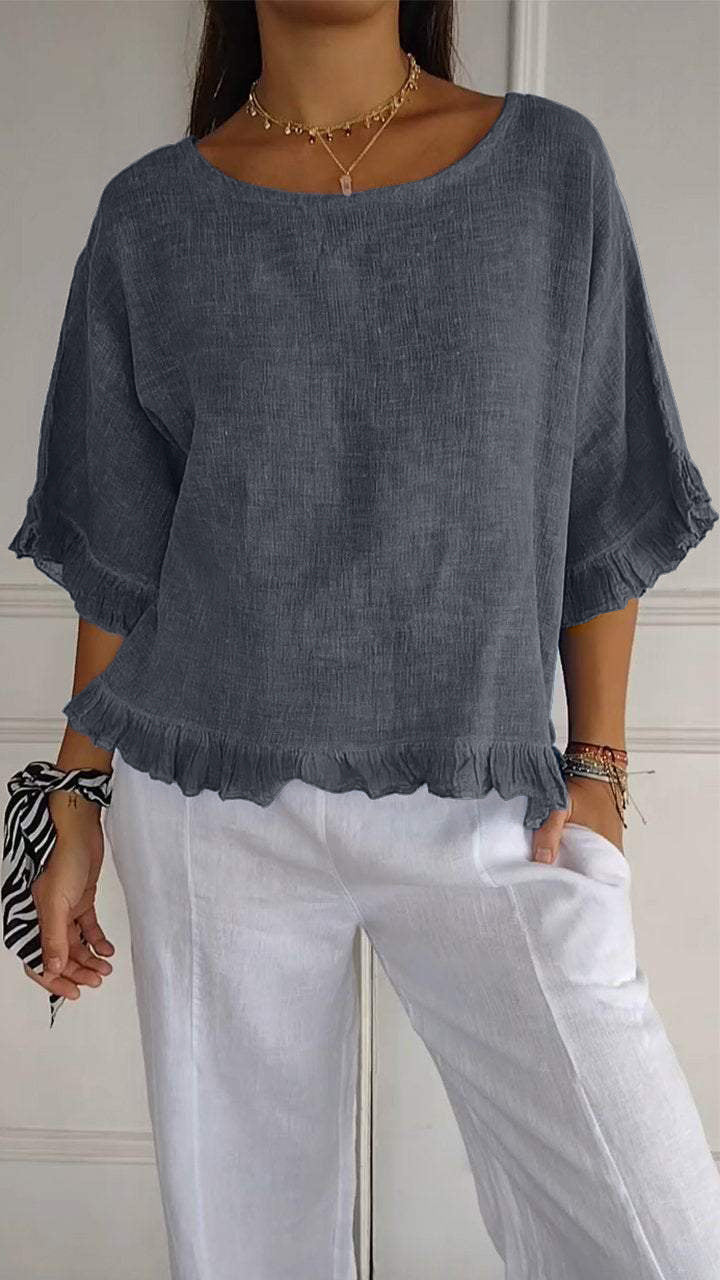 Dame Casual Oversize Shirt Stilla