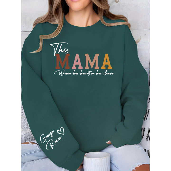 Kvinders sweatshirt med inspirerende mortryk og komfortabel pasform Stilla