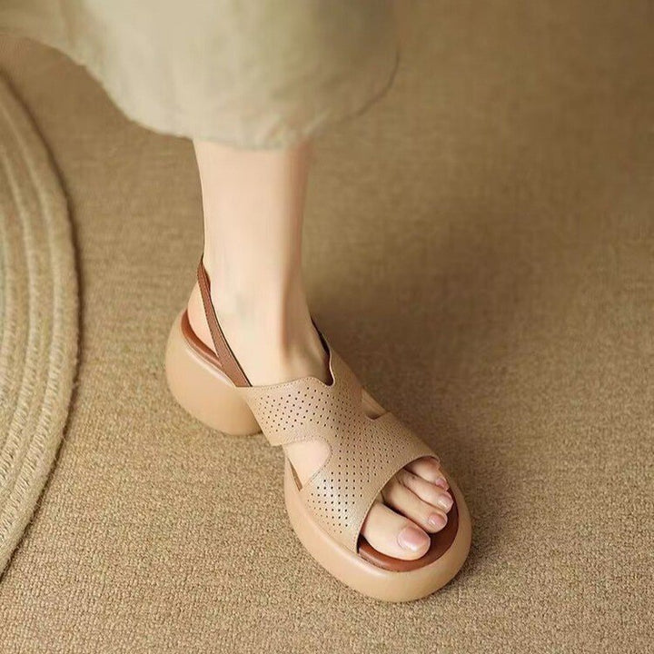 Dame komfortable remsandaler med åndbart overmateriale og ergonomisk fodseng Stilla