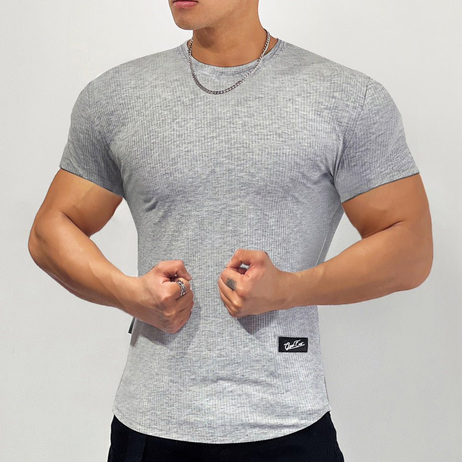 Herrer Sporty kompressions-T-shirt med struktureret design Stilla