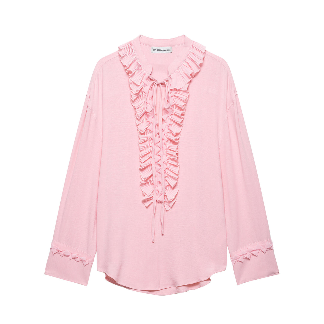 Femme Elegante Ruffleskjorte Stilla