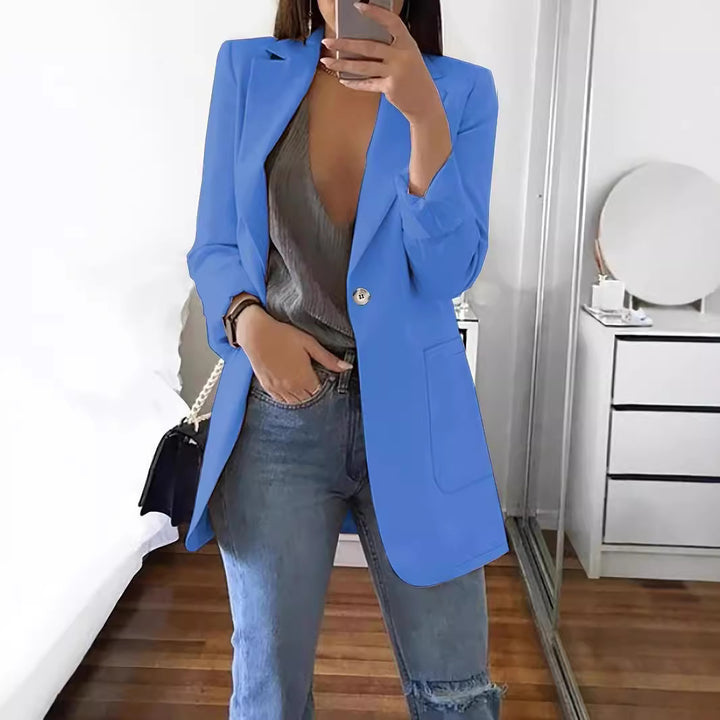 Dame moderne Oversize-blazer med elegant snit og praktiske lommer Stilla