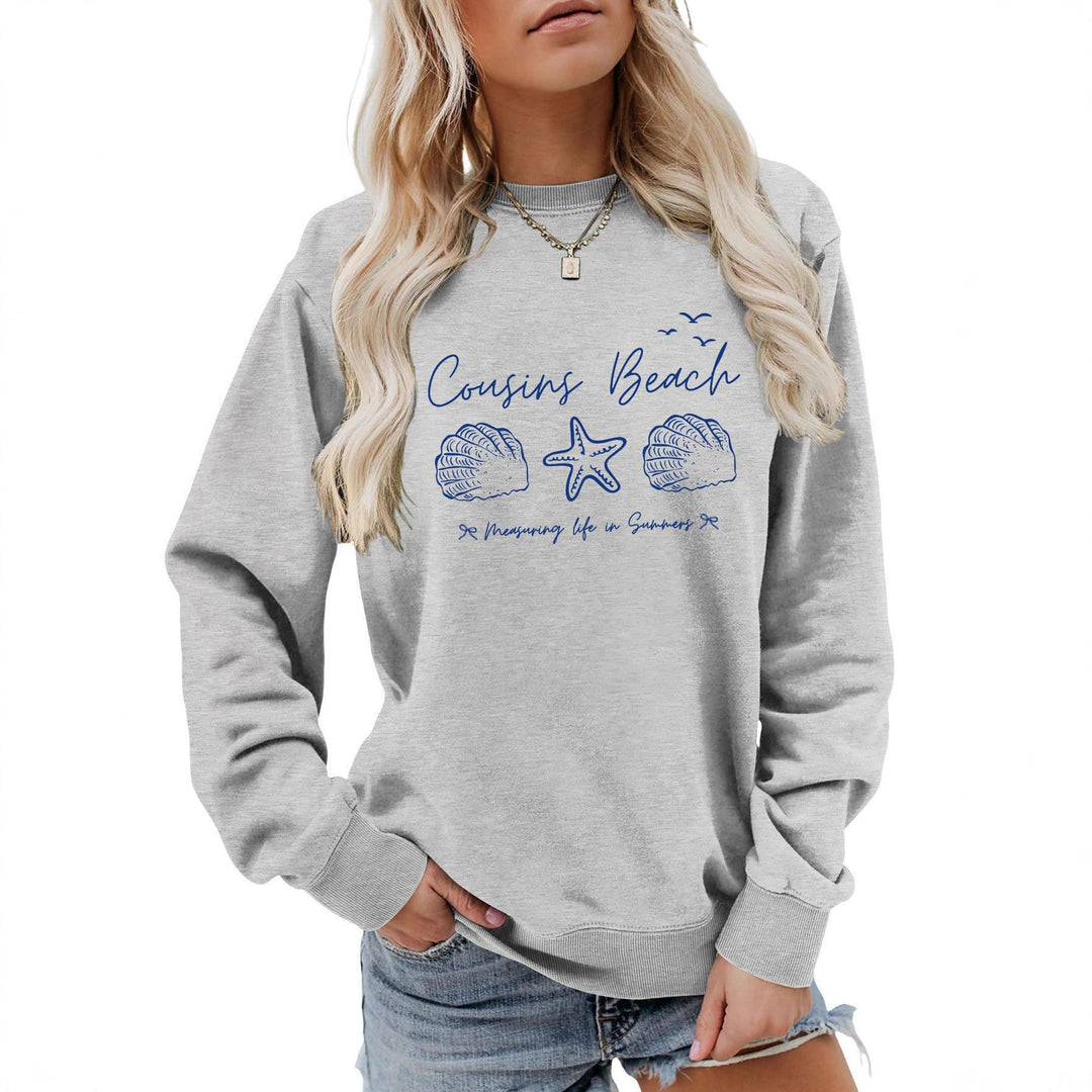 Kvinders sweatshirt med maritimt motiv og komfortabel pasform Stilla