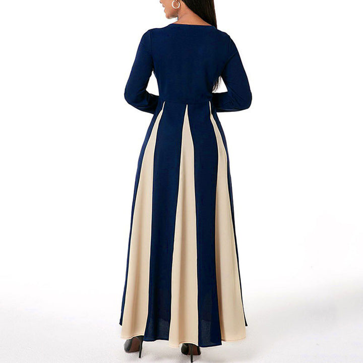 Dame Elegant Maxikjole med detaljeret broderet mønster Stilla