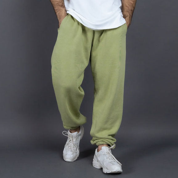 Herrer Behagelige Fleece-Joggingbukser med elastisk talje og dybe sidelommer Stilla