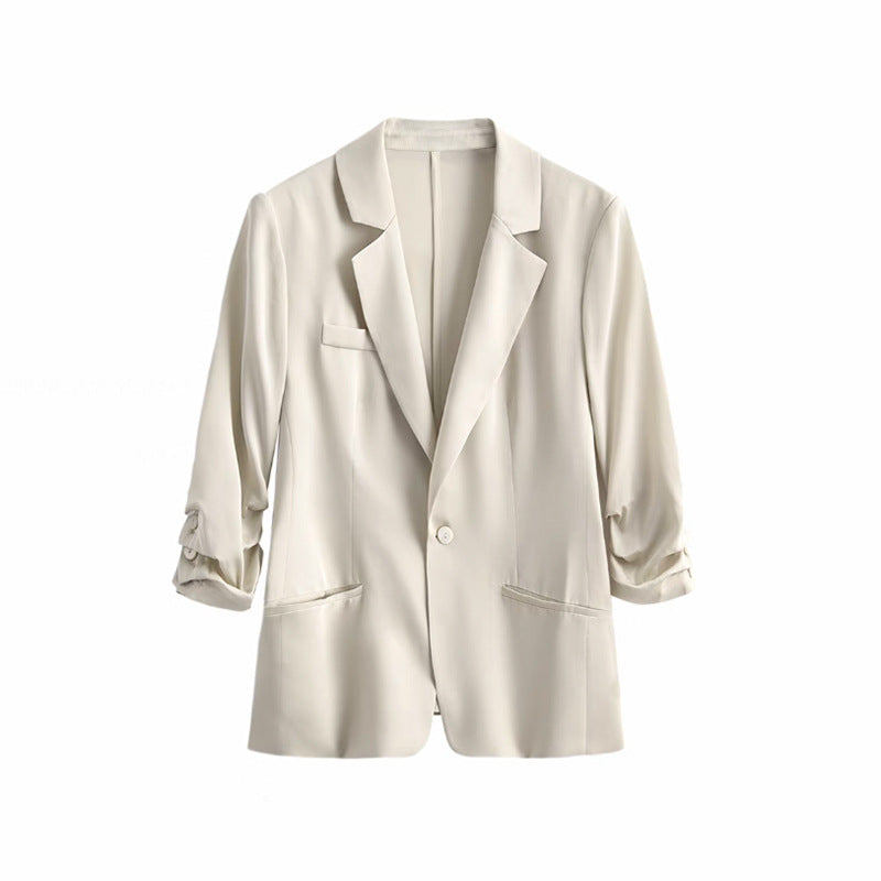 Dame blazer med elegante ærmer og struktureret design Stilla