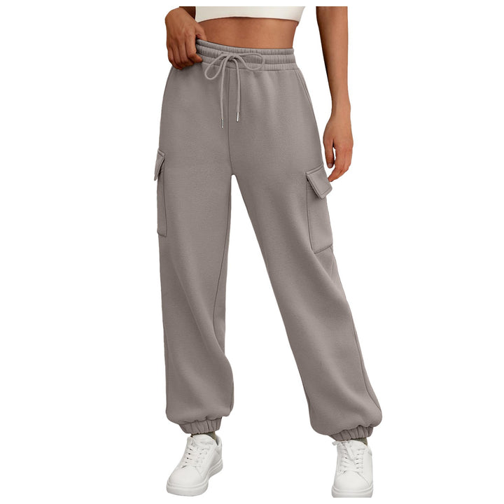 Moderne høje cargo sweatpants til kvinder Stilla