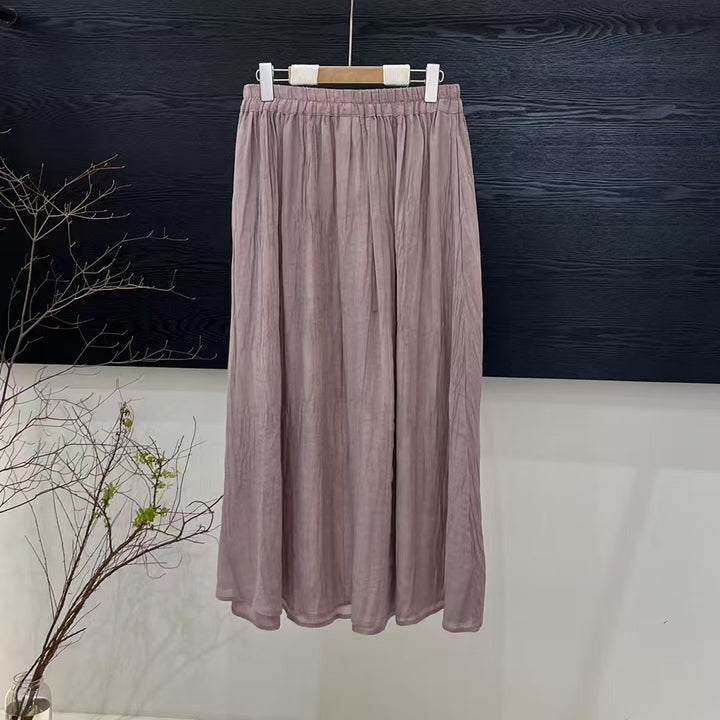 Femme Flowing A-Line Maxi Nederdel Stilla