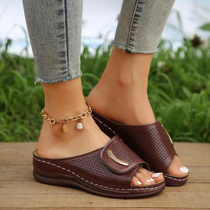 Dame Åbne Komfort-Sandaler med Åndbart Design og Ergonomisk Sål Stilla