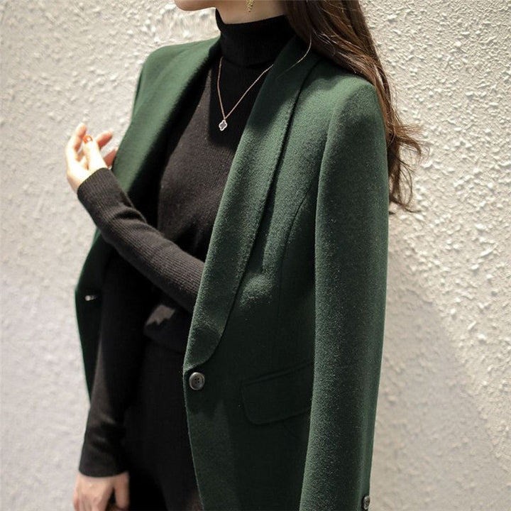 Damer Elegant Blazer med Slå Stilla