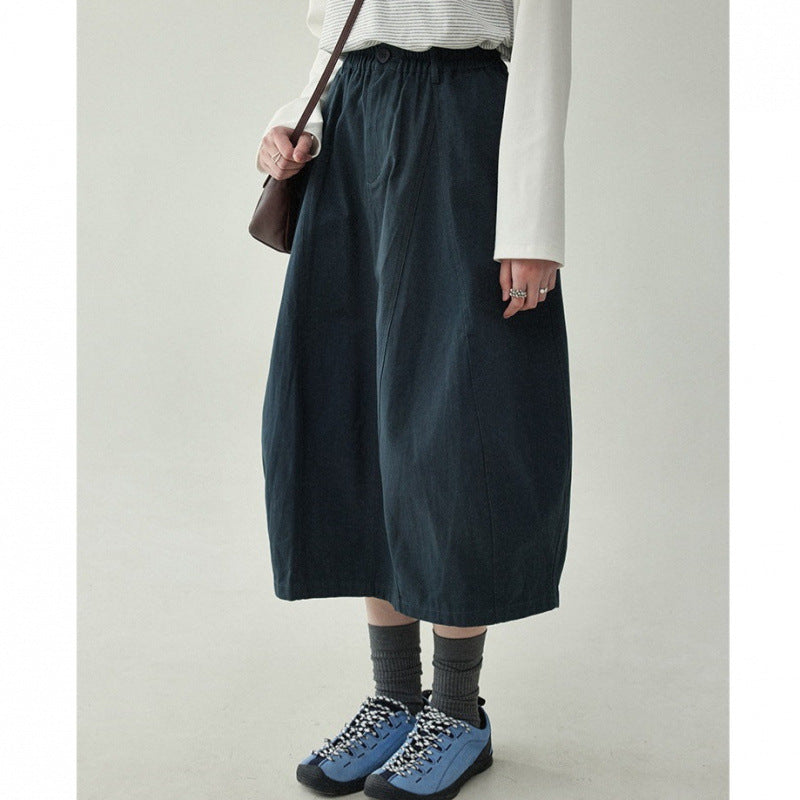 Femme Bred Culottes med Elastisk Bund Stilla